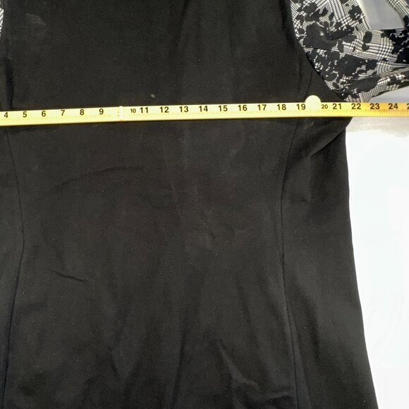 Slim Factor by Investments - Black and White Floral Lace Blazer Size M - Picture 11 of 11